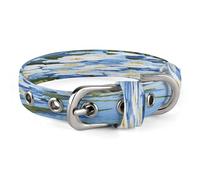 Collier réglable pour chien Do Not Forget Me - En acier inoxydable - Anneau en D - En tissu Oxford - Avec boucle en métal - Pour chiens de petite et moyenne taille
