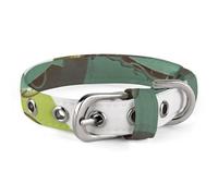 Collier réglable pour chien et chat Motif chouette Vert