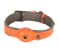 Collier réglable pour chien - Multicolore - Doux pour la peau - En polyuréthane - Pour la marche, le dressage, le camping - Orange