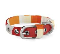 Collier réglable pour chien Popcorn de dessin animé doux et confortable avec boucle en métal pour animal domestique de petite et moyenne taille