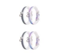 Collier réglable pour hamster pour animal domestique, bébé, écureuil coloré pour la récupération du cou pour petits animaux, décoration en cuir pour chien gravé et laisse pour chiot et colliers pour