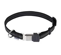 Collier réglable réfléchissant noir 40-55 cm