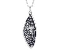 Collier représentant une aile de cigale. Métamorphose | LK_NLC_03180 | charm realistic insect bug protection dainty delicate jewelry everyday nature gift with 18 inch chain