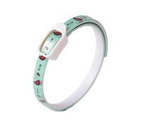 Collier répulsif pour chien réglable et imperméable avec traitement répulsif naturel pour chiens de petite, moyenne et grande taille, avec clips sécurisés et motif imprimé durable (vert)