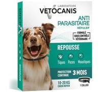 Collier répulsif puces tiques et moustiques Chien de 10 a 20 kg E traits Natu