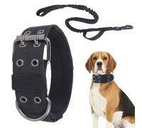 Collier résistant pour grands chiens - Accessoires de traction larges pour animaux de compagnie avec sangles, collier large pour chiens, camping, exercice, marche et activités de plein air