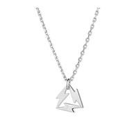 Collier rétro en argent Sterling 925, Triangle Punk, pour hommes et femmes, unisexe, ras du cou réglable, cadeaux pour épouses et filles, chaînes mignonnes