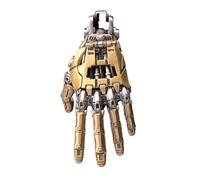 Collier robot bionique pour Halloween, pendentif mécanique avec doigts mobiles, bijoux steampunk, accessoire cyberpunk en acier inoxydable, décorations d'Halloween/cadeau, norm, Acier inoxydable