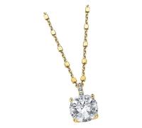 Collier Rond En Argent Lotus Lp2005-1/5 Cristaux De Zircone Argent 925 Jlp2005-1-5