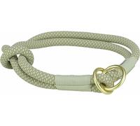 Collier rond semi-flexible Trixie Soft Rope, S : 35 cm/ 10 mm, gris/gris clair
