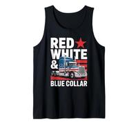 Collier Rouge Blanc et Bleu Love My Country American Pride Débardeur
