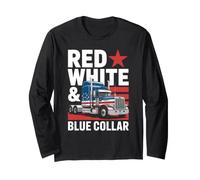 Collier Rouge Blanc et Bleu Love My Country American Pride Manche Longue