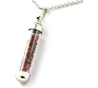 Collier Rubis Brut. Modèle Tube 50 Mm.