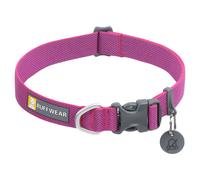 RUFFWEAR Collier pour Chien Hi & Light, Ultra Solide et léger, Anneau de Fixation de la Laisse en Aluminium et Boucle à Ouverture latérale, Accessoire élégant pour Le Cou, Alpenglow Pink 14"-20"