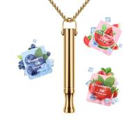 Collier sans fumée pour le sevrage tabagique, aide à l'arrêt du tabac avec mélange de fruits pack, filtre aromatisé, pour adultes, idéal comme compagnon de détente au quotidien pour le bureau