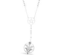 Collier Satanique Pentagramme Baphomet, Pendentif Pentacle À L'envers Acier Inoxydable Satanisme Église Punk Gothique Bijoux Cadeaux Satan Chèvre Chapelet Perles Collier Pour Hommes Femmes (Argent 2)
