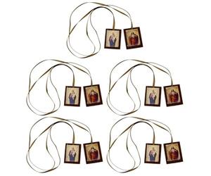 Collier Scapulaire Catholique Escapularios Catolicos Sacré-cœur De Jésus Avec Notre-dame Du Mont Carmel Cadeaux Scapulaires Catholiques Pour Hommes Femmes Confirmation De Première Communion Chrétienne