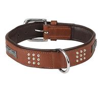 Collier Sedona Cuir + FERRURES Brun L 43-50CM 37MM