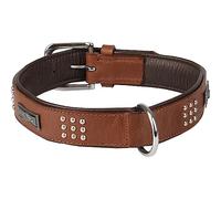 Collier Sedona Cuir + FERRURES Brun XL 47-55CM 37MM