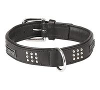 Collier Sedona Cuir + FERRURES Noir L 43-50CM 37MM