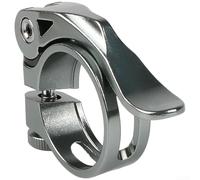 Collier Selle Aluminium Léger Design Creux 34.9mm | Alliage d'aluminium pour robuste, design creux triple face, libération pour rapide, compatible , 31.8mm(34.9 Titanium Color)