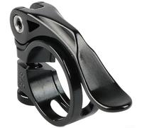 Collier Selle Aluminium Léger Design Creux 34.9mm | Alliage d'aluminium pour robuste, design creux triple face, libération pour rapide, compatible , 31.8mm(31.8 Black)