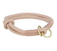 Collier Semi-Étrangleur - Trixie - Soft Rope - Rose - Moyen - Réducteur De Traction Réglable
