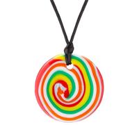 Collier sensoriel à mâcher avec bouton - (Multi)