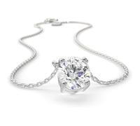 Collier SERASAR Premium Femme [Zirconia] | Acier chirurgical inoxydable 316L | Couleur: Argent