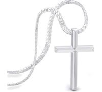 Collier SERASAR Premium Homme [Loyal] | Acier inoxydable | Couleur : Argent | Longueur : 60 cm