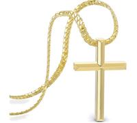 Collier SERASAR Premium Homme [Loyal] | Acier inoxydable | Couleur : Or | Longueur : 60 cm