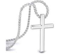 Collier SERASAR Premium pour homme [Destiny] | Acier inoxydable chirurgical 316L, Argent, 50 cm