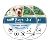 Collier Seresto petits chiens - Recommandé par vétérinaires | Pour chiens <8 kg | Protection 8 mois | Lot de 2