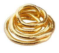 Collier Serpent Pliable, Enroulable en Or pour Homme et Femme - Doré, M, Synthétique