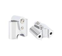 Collier Serrage Adaptateur d'Extension Rehausseurs De Guidon pour Moto pour BMW R18 Classic 2020-2021, Adaptateurs Surélévation, Kit Supports CNC Chromés/Noirs(Argent)