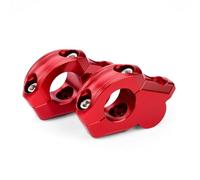 Collier Serrage Adaptateur d'Extension Rehausseurs Guidon pour Moto pour Yamaha MT07 2021- XSR700 2016- MT 2025 - Kit en Aluminium CNC avec Supports Et Repose-poignées(Rouge)