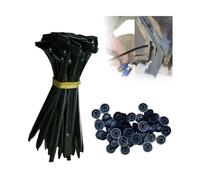 Collier Serrage Boucle de serrage universelle en nylon, boucle de fixation en plastique for automobile, clip de fermeture à glissière robuste, outil de serrage de câble en plastique(10pcs)