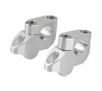 Collier serrage moto Pour Suzuki Pour V-Strom 650 1000 DL650 DL1000 7/8" Poignée Moto 22mm/28mm Montage Guidon Risers Décalé Étendre Élevé(ARGENT,28 mm)