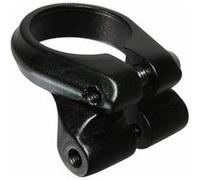 Collier serrage tige de selle avec fixation porte bagage alu noir diam 31,8mm noir G