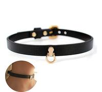 Collier Sex O Ring Choker Joker Chain Ladies Bondage Collar Bdsm Bondage Restraints Collar Adjustable Women's Accessories-black