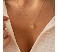 Collier signe astro doré - gémeaux