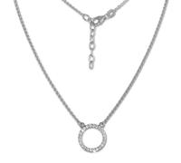 Collier Silberdream Argent Blanc Collier Véritable Femme 47cm Argent 925 Sdk28642j