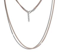 Collier Silberdream Argent Rose 47cm Chaîne Venezia Argent 925 Plaqué Or Sdk26543t