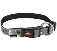 Collier Silver Reflect 30-45 cm/15 mm noir/gris argenté