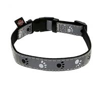 Collier Silver Reflect Taille L-XL Tour de Cou 40-65 cm/25 mm en Noir/Gris a...