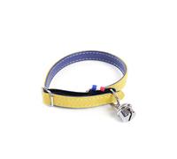 Collier simili cuir pour chat Martin Sellier Irise Jaune TU