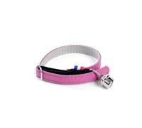 Collier simili cuir pour chat Martin Sellier Irise Rose TU