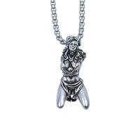 Collier Sofferte - Collier avec pendentif souffrance liée | Collier pendentif en argent pour femme souffrante, collier avec déclaration de souffrance liée, cadeaux d'anniversaire de saint