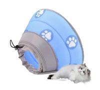 Collier souple Cat Cone - Cône de cou de récupération moyen imperméable, protection médicale pratique | Support doux pour la cicatrisation des plaies après stérilisation chirurgicale pour chats et cuc