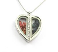 Collier Spinelle + Kyanite Brut. Modèle Coeur.